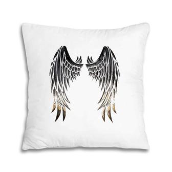 Wings Of An Angel On Back Pillow | Mazezy