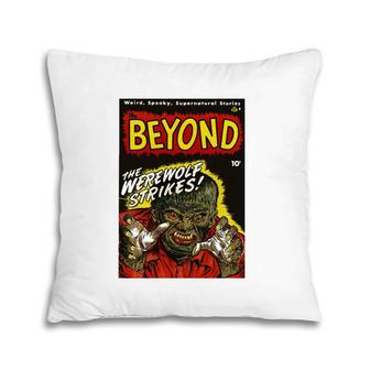 Wolfman Halloween Monster Vintage Horror Movie Werewolf Pillow | Mazezy UK