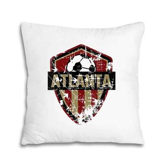 Womens Atlanta Soccer Jersey Style United Football Fan Fc V-Neck Pillow | Mazezy