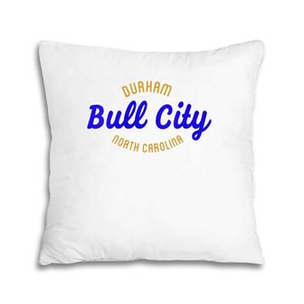 Womens Bull City Durham North Carolina V-Neck Pillow | Mazezy