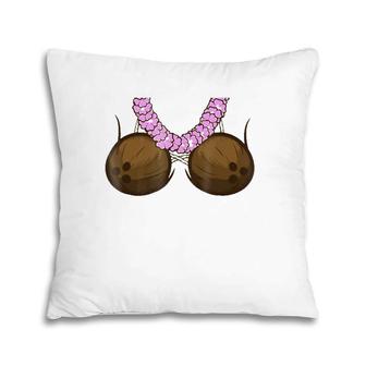 Women's Coconut Bra Bikini Fun Summer Hawaii Vacation Pillow | Mazezy