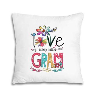 Womens I Love Being Called Gram Sunflower Gifts Pillow | Mazezy