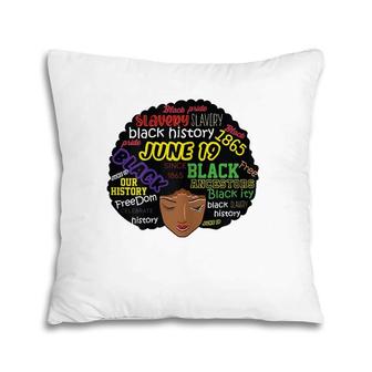 Womens Juneteenth Definition Black History Pillow | Mazezy