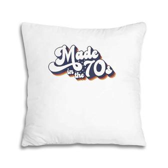 Womens Made In The 70'S Costume Born 1970'S Halloween Retro Vintage Pillow | Mazezy