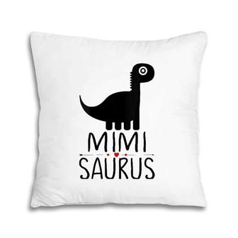 Womens Mimi Saurus Dinosaur Family Matching Dino Pajama For Women V-Neck Pillow | Mazezy