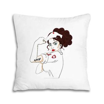 Womens Nurse Strong Woman Warrior Love Nursing Pillow | Mazezy