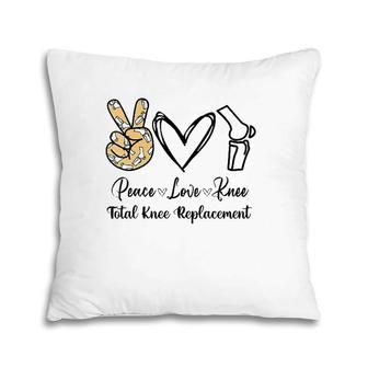 Womens Peace Love Knee Total Knee Replacement Surgery Knee Recovery Pillow | Mazezy
