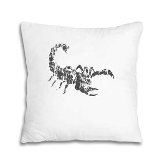 Womens Scorpion Vintage Design Distressed Scorpion Print Pillow | Mazezy UK