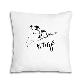 Woof Dog Pet Lovers Gift Pillow | Mazezy