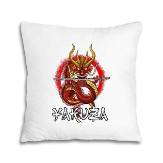 Yakuza Dragon Japanese Mafia Crime Syndicate Group Gang Gift Pillow | Mazezy