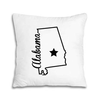 Yellowhammer State Montgomery Alabama Home Bama Ala Souvenir Pillow | Mazezy
