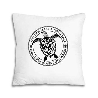 You Can Make A Difference Anna Maria Island Turtle Watch Pillow | Mazezy