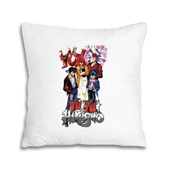 Yuyu Art Hakusho Graphic Tee Art Pillow | Mazezy