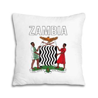 Zambia Coat Of Arms Pillow | Mazezy