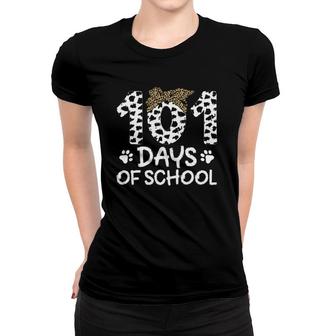 101 Days Of School Dalmatian Dog 101St Day Of School Teacher Women T-shirt | Mazezy DE