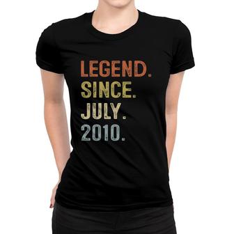 11Th Birthday Gift 11 Years Old Legend Since July 2010 Boys Women T-shirt | Mazezy