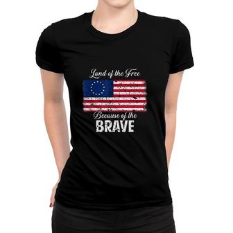 1776 Patriotic Betsy Ross American Flag Women T-shirt | Mazezy CA
