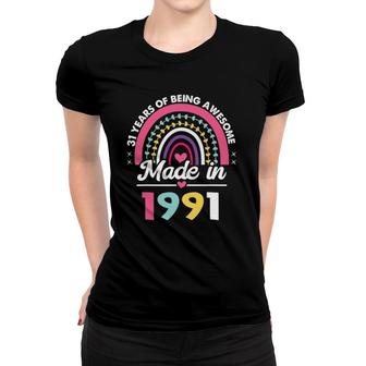 31 Years Old Gifts 31St Birthday Born In 1991 Women Girls Women T-shirt | Mazezy
