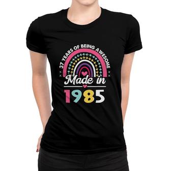 37 Years Old Gifts 37Th Birthday Born In 1985 Women Girls Women T-shirt | Mazezy