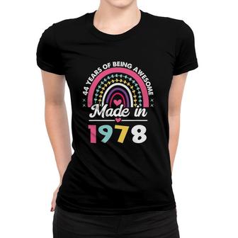 44 Years Old Gifts 44Th Birthday Born In 1978 Women Girls Women T-shirt | Mazezy