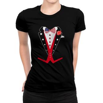 4Th Of July Tuxedoamerican Patriotic Suit Boy Mens Women T-shirt | Mazezy