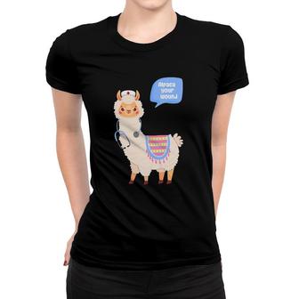 Alpaca Your Wound Cute Llama Wound Care Nurse Gift Women T-shirt | Mazezy
