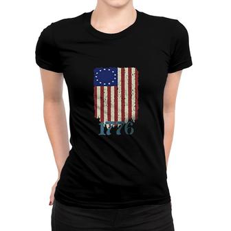 American Flag 1776 Woman Women T-shirt | Mazezy