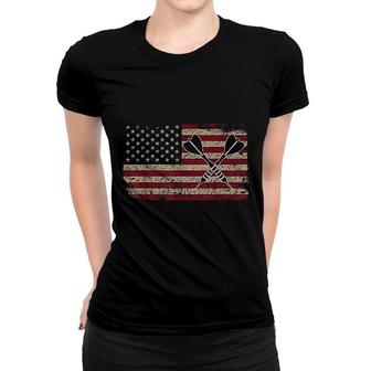 American Flag Darts Proud Usa Women T-shirt | Mazezy
