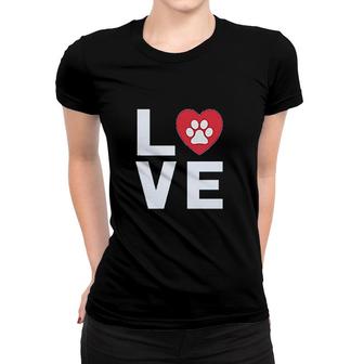 Animal Lover Dog Paw Print Love Dogs My Best Friend Women Men Women T-shirt - Thegiftio UK