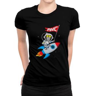 Apes To The Moon $Amc Short Squeeze Women T-shirt | Mazezy