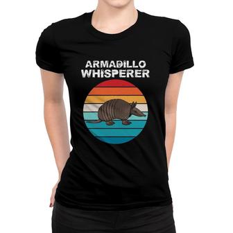 Armadillo Whisperer Funny Animal Lover Gift Kid Women Men Women T-shirt | Mazezy