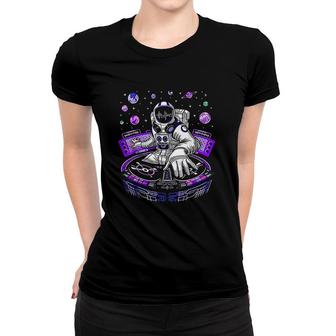 Astronaut Psychedelic Music Dj Psytrance Techno Edm Festival Women T-shirt | Mazezy