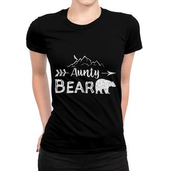 Aunty Bear Matching Family Aunt And Uncle Camping Gift Women T-shirt - Thegiftio