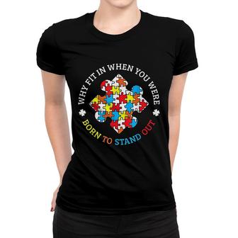 Autism Awareness Month Puzzle Aspergers Autistic Pride Gift Women T-shirt | Mazezy