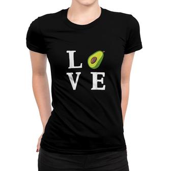 Avocado Lover Love Avocado Food Women T-shirt | Mazezy