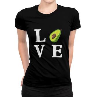 Avocado Lover Love Avocado Food Women T-shirt | Mazezy