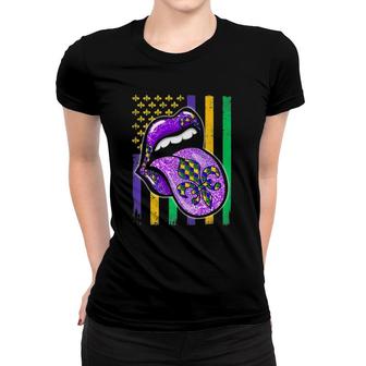 Awesome Mardi Gras 2022 Flag Lips For Men Women Women T-shirt - Thegiftio UK