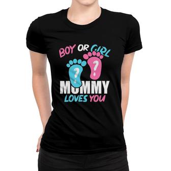 Baby Shower Mother Gift Mommy Gender Reveal Women T-shirt | Mazezy