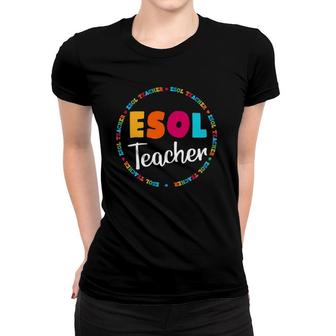 Back To School Teachers Crew - Cute Esol Teacher Women T-shirt | Mazezy