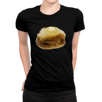 Baked Potato Jacket Fluffy Roasted Loaded Potato Women T-shirt | Mazezy