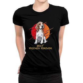 Beagle Best Friends Gift Idea Vintage Retro Women T-shirt | Mazezy