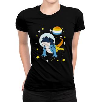 Bearded Dragon In Space Aroace Women T-shirt | Mazezy