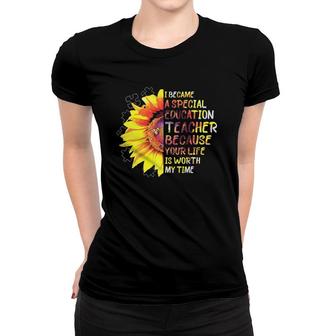 Became Special Education Teacher Sped Squad Gift Special Ed Women T-shirt - Thegiftio UK