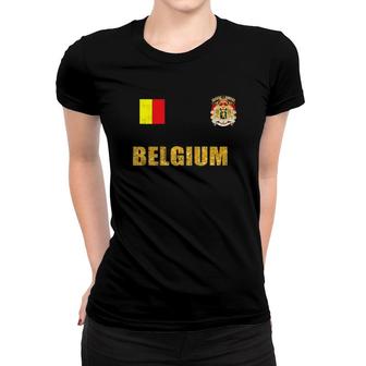 Belgium Soccer Jersey World Cup Football Fan Flag Gift Women T-shirt | Mazezy