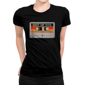 Best Of 1992 29Th Birthday Gifts Cassette Tape Vintage Women T-shirt | Mazezy