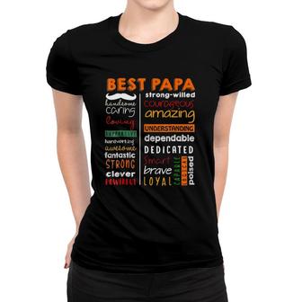 Best Papa Handsome Caring Loving Supportive Hardworking Women T-shirt | Mazezy