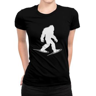 Bigfoot Snowshoe Sasquatch Trekking T Women T-shirt | Mazezy