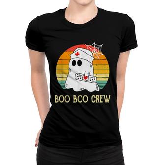 Boo Boo Crew Nurse Ghost Halloween Costume Women T-shirt | Mazezy
