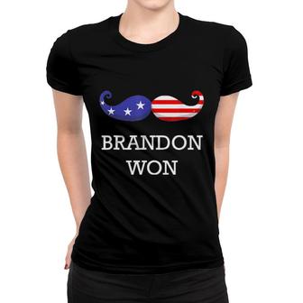 Brandon Won Pro Biden Political Tee Women T-shirt | Mazezy