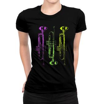Brass Instrument Trumpet Player Trumpet Women T-shirt | Mazezy
